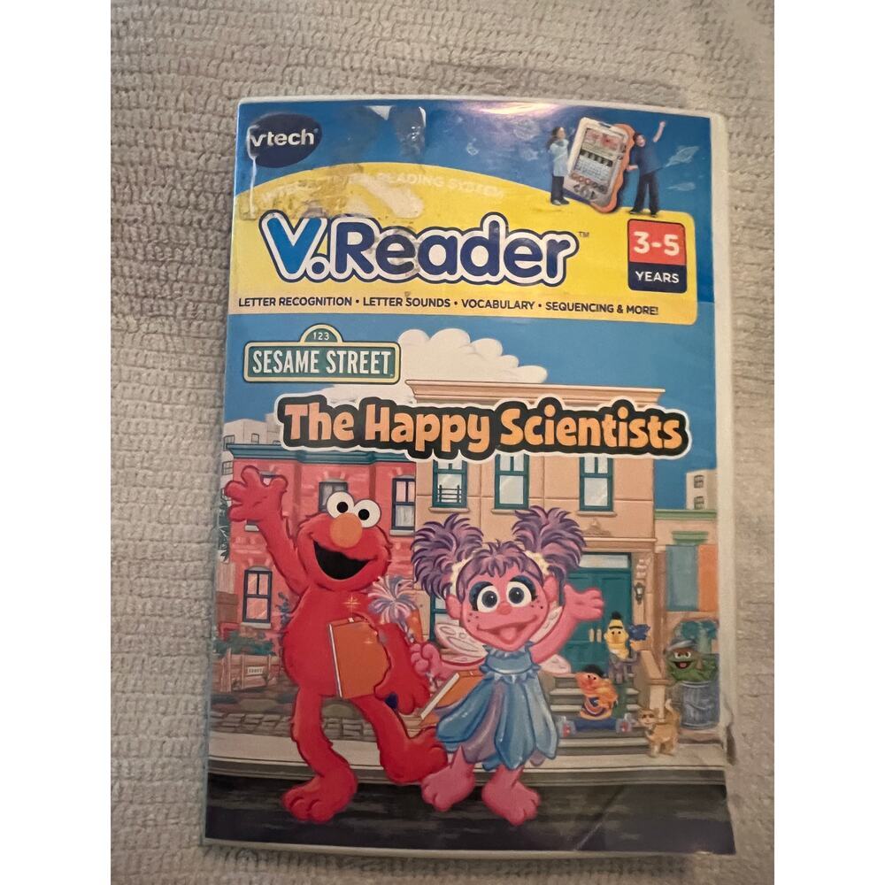 VTech VReader Sesame Street Happy Scientist EUC